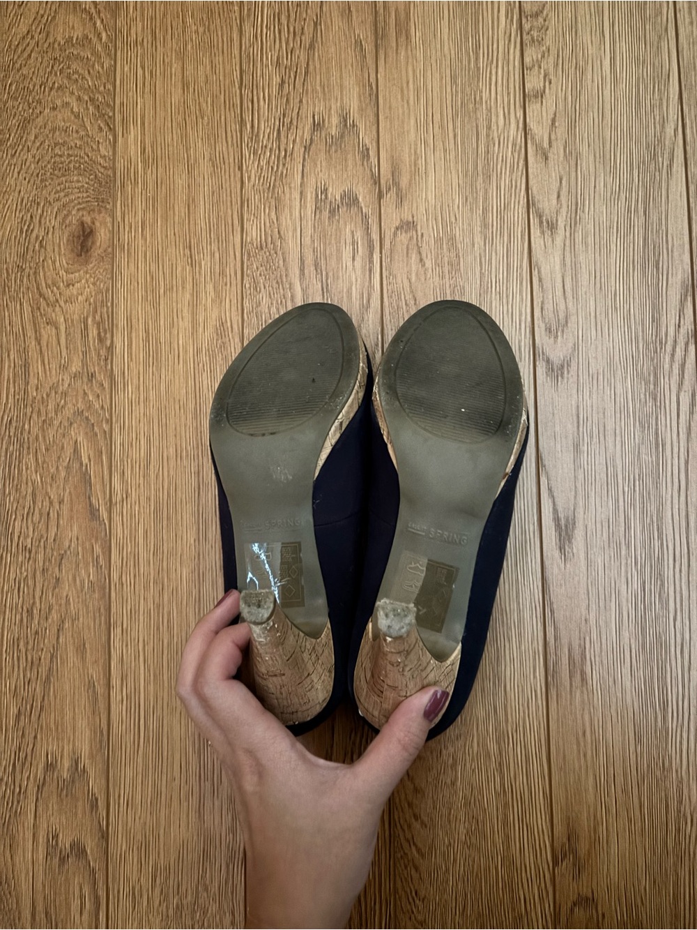 Call It Spring Navy Round-Toe Pumps - Picture 5 of 6